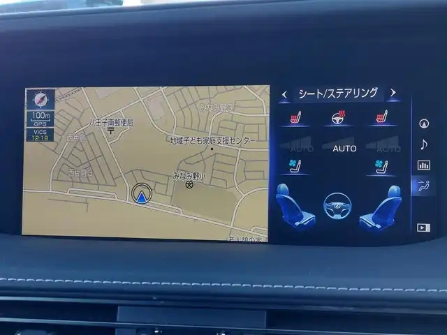 レクサス ＬＳ 500h Fスポーツ 東京都 2017(平29)年 5.4万km ホワイトノーヴァガラスフレーク サンルーフ/純正12.3インチワイドディスプレイ/パノラミックビューモニター/ヘッドアップディスプレイ/ビルトインETC2.0/ドライブレコーダー/AC100V/パドルシフト/パワーシート/シートヒーター/ベンチレーション/ステアリングヒーター/クリアランスソナー/Lexus Safety System ＋/・プリクラッシュセーフティ/・レーントレーシングアシスト/・オートマチックハイビーム/・レーダークルーズコントロール/・ブラインドスポットモニター