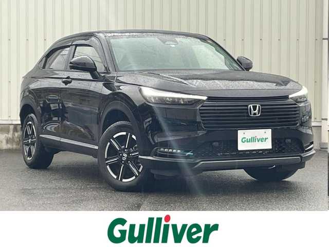 ホンダ ヴェゼル G 山形県 2024(令6)年 1.3万km クリスタルブラックパール 4WD/ワンオーナー/ホンダセンシング/メモリナビ/　【CD DVD SD USB BT】/フルセグTV/バックカメラ/ETC/ドライブレコーダー/ステアリングスイッチ/レーダークルーズコントロール/シートヒーター/オートホールド/ダウンヒルアシスト/LEDライト/フォグランプ/純正16インチアルミホイール/保証書、取説あり/スペアキーあり