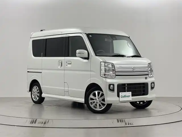 スズキ エブリィ ワゴン PZターボ スペシャル 埼玉県 2019(平31)年 4.7万km パールホワイト 社外ナビ(フルセグ/Bluetooth/AM/FM)/フリップダウンモニター/電動サイドステップ/レーダーブレーキサポート/両側パワースライドドア/ETC/ステアリングスイッチ/バックカメラ/純正フロアマット/純正アルミホイール/プッシュスタート/スマートキー