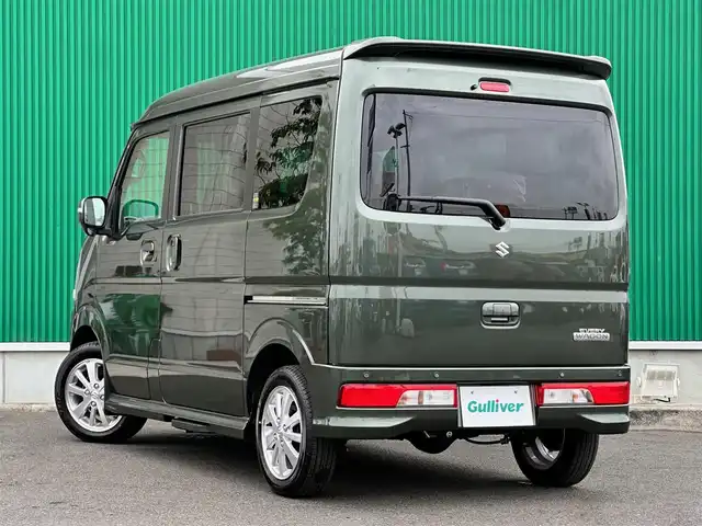 スズキ エブリィ ワゴン PZターボ スペシャル 宮城県 2025(令7)年 0.1万km未満 クールカーキPM セーフティサポート/・デュアルセンサーブレーキサポート/・誤発進抑制機能（後方含む）/・車線逸脱警報機能/・ハイビームアシスト/・パーキングセンサー（リア）/・ふらつき警報/・先行車発進お知らせ機能/・後退時ブレーキサポート/・ヒルホールドコントロール/両側パワースライドドア/電動オートステップ（助手席側）/シートヒーター（運転席）/革巻きステアリング/ステアリングスイッチ/LEDヘッドランプ/フォグランプ/オートライト/オートエアコン/リアヒーター/スマートキー＆プッシュスタート/電動格納ミラー/純正14インチAW/Wエアバッグ