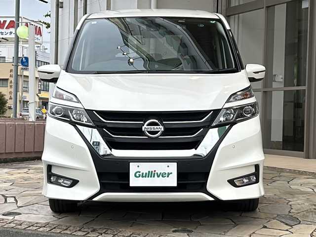 日産 セレナ ハイウェイスター プロパイロットED 静岡県 2017(平29)年 8.2万km ブリリアントホワイトパール 【主要装備】/プロパイロット　/アルパインナビ　/アルパイン後席フリップダウンモニター　/オートホールド　/両側パワースライドドア　/ステアリングスイッチ　/ドライブレコーダー　/アイドリングストップ　/スマートキー/プッシュスタート/純正16インチアルミホイール