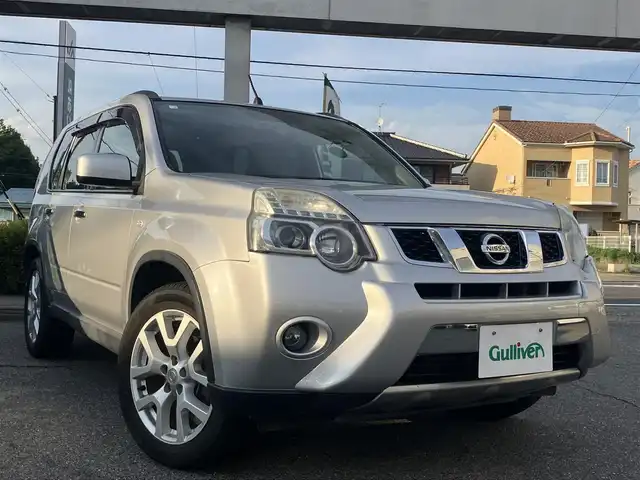 日産 エクストレイル 20GT 愛知県 2010(平22)年 12万km ブリリアントシルバー 4WD/クリーンディーゼルターボ/メーカーHDDナビTV/DVDビデオ&CD/地デジ　フルセグ/Bluetooth/バック&サイドカメラ/クルーズコントロール/インテリジェントキー/スペアキー有り/キセノンヘッドライト/オートライト/純正アルミホイル