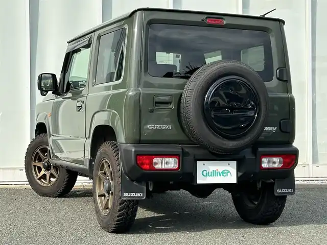 スズキ ジムニー XC 福岡県 2018(平30)年 1.4万km ジャングルグリーン ワンオーナー/4WD/軽量衝撃吸収ボディー/プリクラッシュセーフティ/デュアルセンサーブレーキ/横滑り防止装置/レーンキープアシスト/Panasonic8インチナビ/（BLUETOOTH/フルセグ/CD/DVD)/バックカメラ/クルーズコントロール/LEDライト/オートライト/シートヒーター/純正16インチAW/スマートキー/ドライブレコーダー/ETC/保証書/取扱説明書