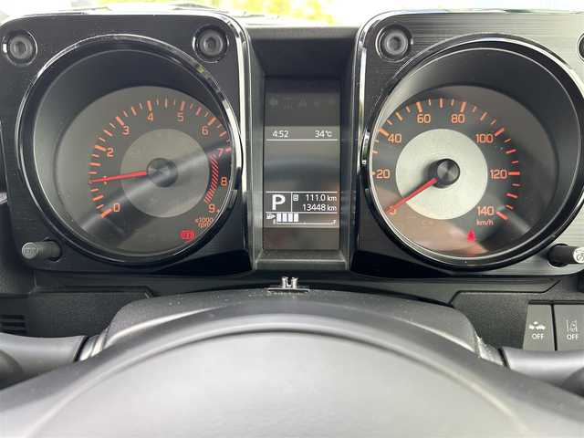 スズキ ジムニー XC 福岡県 2018(平30)年 1.4万km ジャングルグリーン ワンオーナー/4WD/軽量衝撃吸収ボディー/プリクラッシュセーフティ/デュアルセンサーブレーキ/横滑り防止装置/レーンキープアシスト/Panasonic8インチナビ/（BLUETOOTH/フルセグ/CD/DVD)/バックカメラ/クルーズコントロール/LEDライト/オートライト/シートヒーター/純正16インチAW/スマートキー/ドライブレコーダー/ETC/保証書/取扱説明書