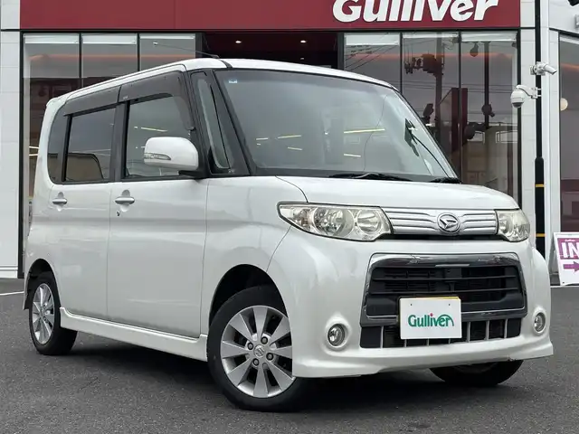 ダイハツ タント カスタム X 宮城県 2011(平23)年 11.2万km パールホワイトⅢ 登録時走行距離112051km/SDナビ/ワンセグTV/片側パワースライド/純正フロアマット/バックカメラ/社外アルミホイール