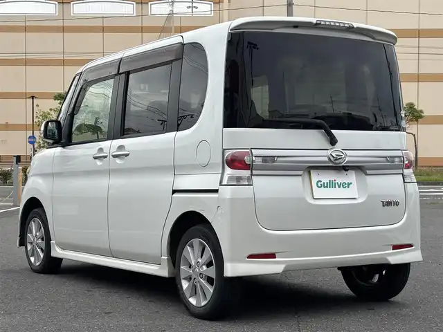 ダイハツ タント カスタム X 宮城県 2011(平23)年 11.2万km パールホワイトⅢ 登録時走行距離112051km/SDナビ/ワンセグTV/片側パワースライド/純正フロアマット/バックカメラ/社外アルミホイール