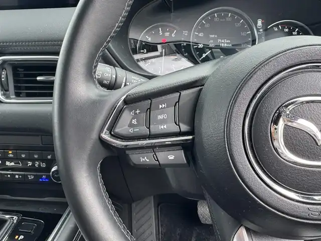 マツダ ＣＸ－８ XD スポーツアピアランス 滋賀県 2024(令6)年 3.7万km ジェットブラックマイカ レザーシート/純正12.25ナビ/・Bluetooth/USB/フルセグ/全方位カメラ/シートヒーター/シートベンチレーション/パワーシート/パワーリアゲート/電子パーキング/純正19AW/社外デジタルインナーミラー/LEDヘッドライト/ステアリングヒーター/純正ETC