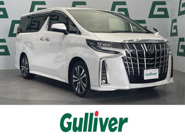 トヨタ アルファード S Cパッケージ 鹿児島県 2019(令1)年 1.9万km ホワイトパールクリスタルシャイン 禁煙車　/ツインムーンルーフ　/純正フリップダウンモニター　/純正９インチナビ　/トヨタセーフティセンス/前後コーナーセンサー/バックカメラ　/全席パワーシート　/両側パワースライドドア/前席シートヒーター/前席シートベンチレーション/ウッド調コンビハンドル　/LEDヘッドライト/ETC/純正アルミホイール/オートライト/オートマチックハイビーム
