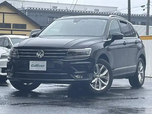 フォルクスワーゲン ティグアン TSI ハイライン 宮城県 2018(平30)年 8.5万km 黒 純正ナビ/フルセグTV/Bluetooth/前席シートヒーター/レーダークルーズコントロール/レーンキープアシスト/サイドアシスト/リアトラフィックアラート/フロントアシスト/パーキングアシスト/全周囲モニター/純正マット/純正AW