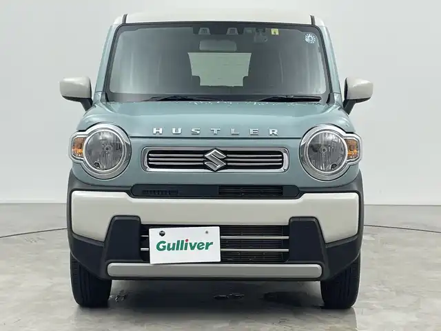 スズキ ハスラー HYBRID G 三重県 2022(令4)年 2.8万km オフブルーメタリック/ソフトベージュメタリック 禁煙車　/社外ナビ　/衝突軽減ブレーキ　/レーンキープアシスト　/レーダークルーズコントロール　/バックカメラ　/ＤＮ席シートヒーター　/後方コーナーセンサー　/後方社外ドライブレコーダー　/ビルトインＥＴＣ　/ＬＥＤ/サイド/カーテンエアバッグ/スマートキー/プッシュスタート