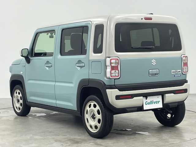スズキ ハスラー HYBRID G 三重県 2022(令4)年 2.8万km オフブルーメタリック/ソフトベージュメタリック 禁煙車　/社外ナビ　/衝突軽減ブレーキ　/レーンキープアシスト　/レーダークルーズコントロール　/バックカメラ　/ＤＮ席シートヒーター　/後方コーナーセンサー　/後方社外ドライブレコーダー　/ビルトインＥＴＣ　/ＬＥＤ/サイド/カーテンエアバッグ/スマートキー/プッシュスタート