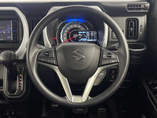 スズキ ハスラー HYBRID G 三重県 2022(令4)年 2.8万km オフブルーメタリック/ソフトベージュメタリック 禁煙車　/社外ナビ　/衝突軽減ブレーキ　/レーンキープアシスト　/レーダークルーズコントロール　/バックカメラ　/ＤＮ席シートヒーター　/後方コーナーセンサー　/後方社外ドライブレコーダー　/ビルトインＥＴＣ　/ＬＥＤ/サイド/カーテンエアバッグ/スマートキー/プッシュスタート