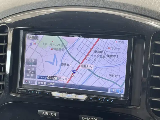 日産 ジューク ニスモ 岐阜県 2013(平25)年 15.3万km ブリリアントホワイトパール カロッツェリア製ナビ（フルセグ・Ｂｌｕｅｔｏｏｔｈ・ＣＤ・ＤＶＤ）/ETC　/純正18インチアルミホイール　/純正フロアマット　/純正ドアバイザー　/４WD　/保証書　/取扱説明書　/ナビ取扱説明書　/オートエアコン/プッシュスタート