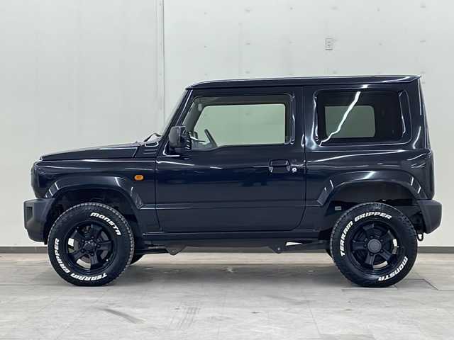 スズキ ジムニー XL 道央・札幌 2019(令1)年 8.3万km ブルーイッシュブラックパール3 純正メーカーナビ/スタッドレスタイヤ/オートライトバックカメラ/プッシュスタート/電格ミラー/Ｄ+Ｎ席シートヒーター/社外ドリンクホルダー/ミラーヒーター/AM/FM/CD/DVD/SD/Bluetooth/USB/ETC