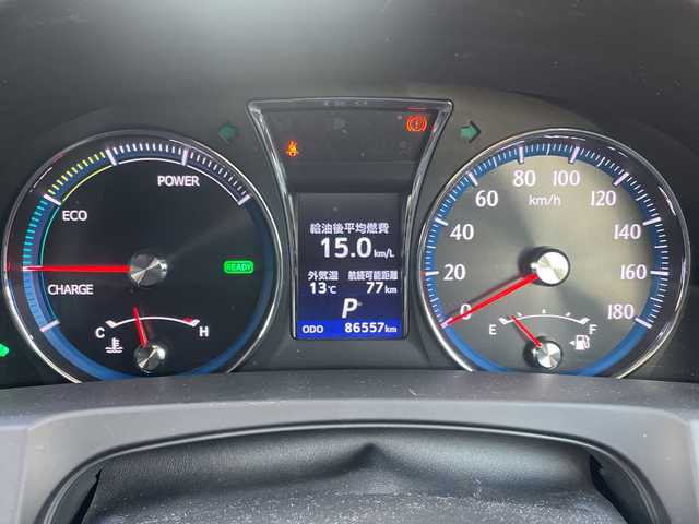 トヨタ クラウン ハイブリッド アスリートS 神奈川県 2015(平27)年 8.7万km ホワイトパールクリスタルシャイン 純正ナビ　/クルーズコントロール　/バックカメラ　/パワーシート　/ビルドインＥＴＣ　/ドライブレコーダー　/ＭＴモード付ＡＴ　/社外ドラレコ前後　/純正エアロ　/ＣＤ／ＤＶＤ／ＢＴ