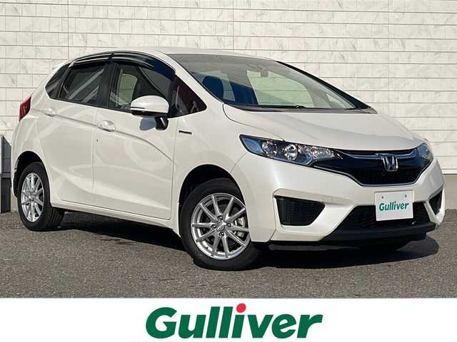 ホンダ フィット ハイブリット Lパッケージ 福島県 2016(平28)年 7.6万km プレミアムホワイトパールⅡ 純正ナビ　バックＣ　フルセグ　ＢＴ　ＥＴＣ　クルコン　ステリモ　純正エンスタ　スマートキー　ワイパーデザイアー　ＥＣＯＮ　電格ミラー　前後ドラレコ　ＬＥＤヘッドライト　オートライト　ドアバイザー