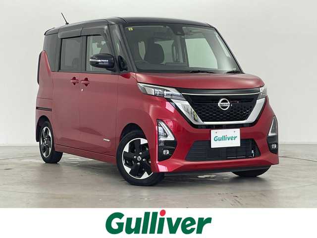 日産 ルークス HWS X プロパイロットED 群馬県 2020(令2)年 3.4万km スパークリングレッド/ブラック 快適パック/・プラズマクラスター技術搭載リヤシーリングファン/・パーソナルテーブル(後席)/・カップホルダー(9個)/・ロールサンシェード/・撥水加工シート/＝＝＝＝＝/純正9インチナビ（MM319D-L）/・AM/FM/CD/DVD/フルセグTV/Bluetooth/アラウンドビューモニター/ハンズフリーパワースライドドア(挟み込み防止機能付)/プロパイロット/インテリジェント エマージェンシーブレーキ/インテリジェントFCW（前方衝突予測警報）/インテリジェントLI（車線逸脱防止支援システム）/LDW（車線逸脱警報/インテリジェント DA（ふらつき警報）/踏み間違い衝突防止アシスト/標識検知機能（進入禁止標識検知、最高速度標識検知、一時停止標識検知）/先行車発進お知らせ/フロント&バックソナー/ETC