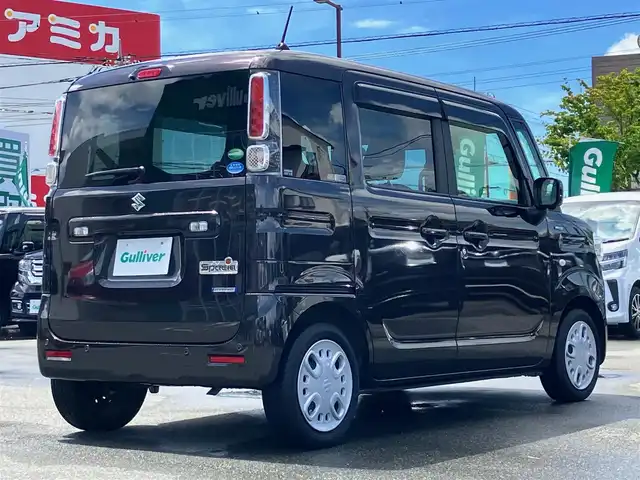 スズキ スペーシア HYBRID X 茨城県 2018(平30)年 3.8万km アーバンブラウンパールメタリック エンジンスタートボタン/パワーステアリング/パワーウィンドウ/保証書/取扱説明書/アイドリングストップ/スマートキー/オートエアコン/全方位カメラ/純正ナビ（CD/DVD/BT）/ドライブレコーダー前後/ベンチシート/純正フロアマット/D席シートヒーター/両側パワースライドドア/ABS/横滑り防止装置/コーナーセンサー/レーンキープアシスト/盗難防止装置/オートライト/LEDヘッドライト/Wエアバック/衝突軽減システム