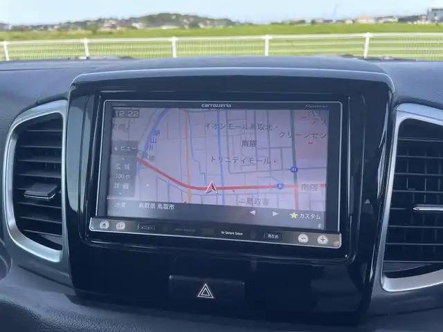 スズキ スペーシア カスタム TS 鳥取県 2014(平26)年 4.4万km スチールシルバーM ターボ車/社外ナビ/フルセグ/DVD/BT/USB/バックカメラ/両側パワースライドドア/ビルトインETC/プッシュエンジンスタート/アイドリングストップ/キセノンヘッドライト/フォグライト/純正15インチアルミホイール/ルーフコンソールBOX/純正フロアマット/ドアバイザー