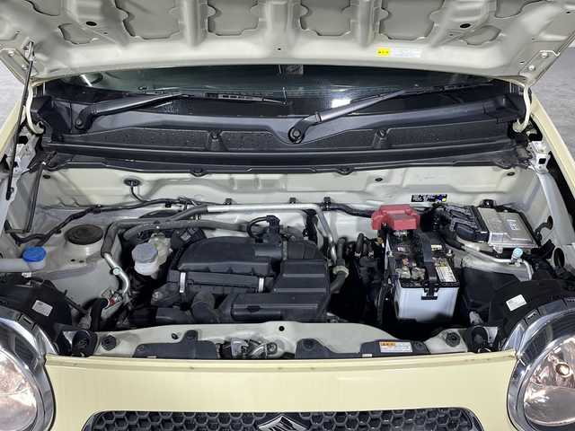 スズキ ハスラー G 沖縄県 2018(平30)年 3.2万km シフォンアイボリーM 禁煙車　/社外７インチナビ（ワンセグ，ラジオ，ＣＤ／ＤＶＤ）　/バックカメラ　/ＥＴＣ　/ドライブレコーダー　/レーダーブレーキサポート　/シートヒーター(D/N)　/プッシュスタート　/フロアマット　/ドアバイザー　/ベンチシート/ハロゲンヘッドライト