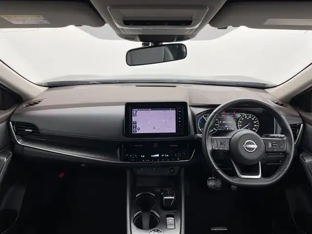 日産 エクストレイル S e－4ORCE 群馬県 2023(令5)年 1.7万km ダイヤモンドブラック 純正９インチナビ　フルセグ　バックカメラ　革巻きステアリング　ステアリングスイッチ　前席シートヒーター　ステアリングヒーター　レーダークルーズコントロール　ＬＥＤオートライト　ＡＣ１００Ｖ電源　ＥＴＣ