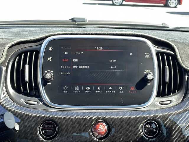 アバルト ５９５ コンペティツィオーネ 福岡県 2020(令2)年 4.7万km 黒 左ハンドル/マニュアル車/純正フロアマット/純正ドライブレコーダー/ETC/ディスプレイオーディオ/USB接続/社外スロットルコントローラー/社外17インチアルミホイール/社外スプリング/LEDヘッドライト/ステアリングリモコン
