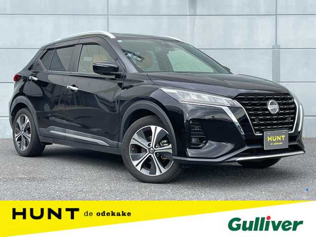 日産 キックス X ツートーンインテリアED 千葉県 2021(令3)年 5.8万km ピュアブラック プロパイロット/衝突軽減ブレーキ/全方位カメラ/インテリジェントルームミラー/純正９インチＳＤナビ/フルセグＴＶ/ルーフレール/ＬＥＤヘッドライト/オートライト/純正１７インチアルミホイール