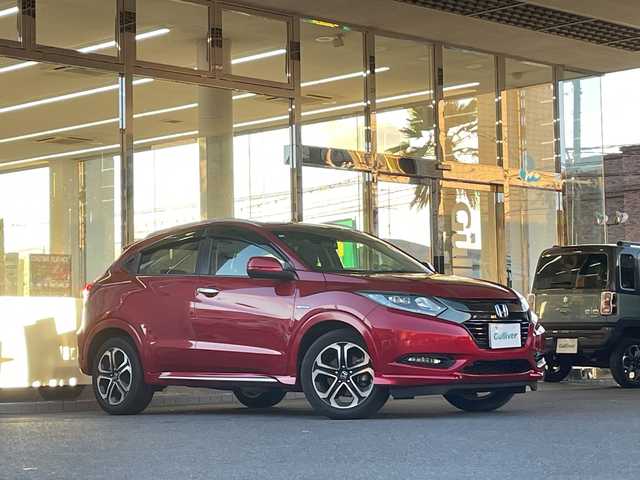 ホンダ ヴェゼル ハイブリッド Z ホンダセンシング 福島県 2018(平30)年 4.9万km プレミアムクリスタルレッドM 純正ＳＤナビ　ハーフレザーシート　バックカメラ　センシング　レーダークルーズコントロール　ＥＴＣ　レーンキープ　シートヒーター　純正アルミホイール　スマートキー　パドルシフト　純正フロアマット