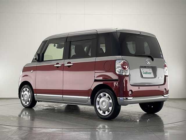 ダイハツ ムーヴ キャンバス G ブラックインテリア リミテッド SAⅢ 宮崎県 2020(令2)年 3.6万km スムースグレーマイカメタリック/ファイアークォーツレッドメタリック 2トーン 禁煙車/衝突被害軽減ブレーキ/純正8型ナビTV/（NSZN-X70D/CD/DVD/Bluetooth/フルセグTV)/純正ドライブレコーダー/純正LEDオートライト/純正LEDフォグ/純正セキュリティアラーム/純正フロアマット/両側電動スライドドア/クリアランスソナー/オートマチックハイビーム/オートエアコン/本革巻ハンドル/ETC/スマートキー/プッシュエンジンスタート/スペアキー/新車時保証書/取扱い説明書