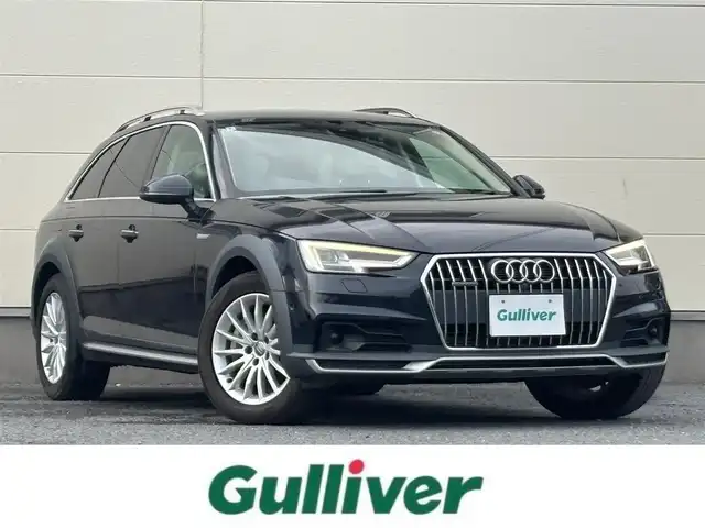 アウディ Ａ４ オールロードクワトロ 茨城県 2018(平30)年 3.3万km ムーンライトブルーパールエフェクト 純正ナビ/ワンセグTV/Bluetooth接続/バックカメラ/前方ドライブレコーダー/ラクジュアリーパッケージ/クルーズコントロール/シートヒーター/パワーシート/ビルトインETC/パドルシフト/茶革シート/電動リアゲート/純正１７インチアルミホイール/純正フロアマット