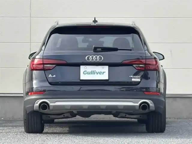 アウディ Ａ４ オールロードクワトロ 茨城県 2018(平30)年 3.3万km ムーンライトブルーパールエフェクト 純正ナビ/ワンセグTV/Bluetooth接続/バックカメラ/前方ドライブレコーダー/ラクジュアリーパッケージ/クルーズコントロール/シートヒーター/パワーシート/ビルトインETC/パドルシフト/茶革シート/電動リアゲート/純正１７インチアルミホイール/純正フロアマット