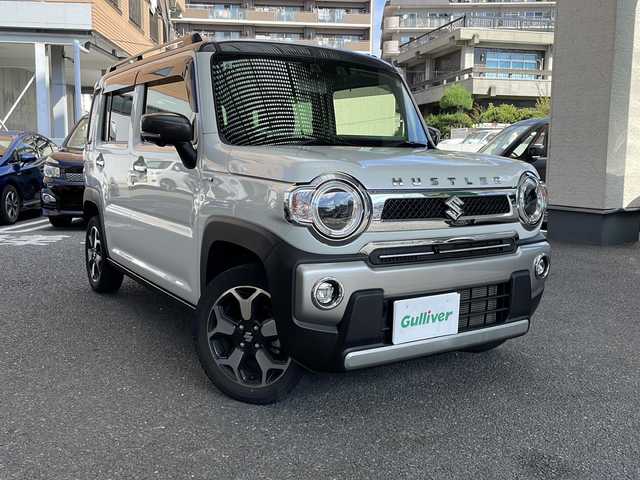 スズキ ハスラー Jスタイル ターボ 大阪府 2021(令3)年 2.9万km ピュアホワイトパール/ガンメタリック2トーン ワンオーナー/純正ナビ/フルセグTV/Bluetoothオーディーオ/DVD再生/バックカメラ/全周囲カメラ/衝突軽減ブレーキ/車線逸脱警報/レーダークルーズコントロール/ビルトインETC/フロントシートヒーター/純正LEDライト/TVキャンセラー/ウィンカーミラー/アイドリングストップ/スマートキー/スペアキー（スマートキー）
