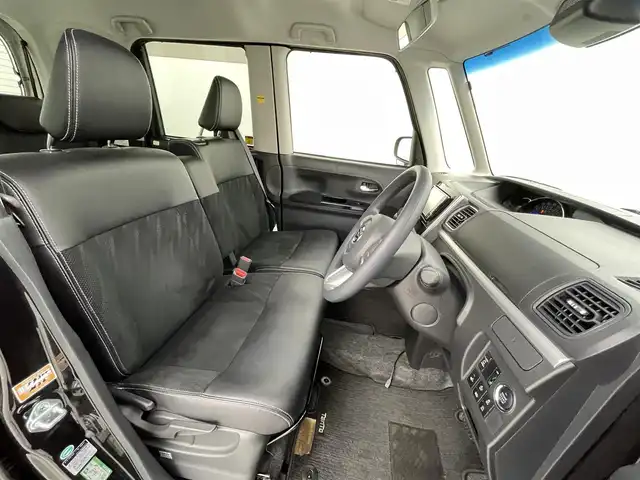 ダイハツ タント カスタム X トップED SA Ⅲ 熊本県 2017(平29)年 6.1万km ブラックマイカメタリック ワンオーナー　/禁煙車　/社外ナビ（ＣＤ・ＤＶＤ・フルセグ・ＢＴ・ＳＤ・ＵＳＢ）/バックカメラ　/片側パワースライドドア　/後ろのみクリアランスソナー　/衝突軽減ブレーキ　/横滑り防止　/アイドリングストップ/ハーフレザーシート/社外フロアマット/純正１４インチAW/オートライト/オートマチックハイビーム/LEDヘッドライト/フォグランプ/スマートキー/プッシュスタート/保証書/取扱説明書