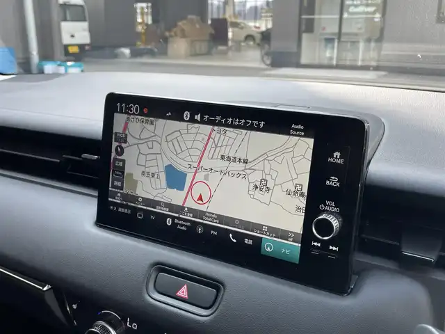 ホンダ ヴェゼル ハイブリッド e:HEV Z 滋賀県 2023(令5)年 1.4万km ミッドナイトブルービームM 純正9型ナビ/・Bluetooth/USB/フルセグ/バックカメラ/追従クルーズコントロール/パワーリアゲート/LEDライト/ハーフレザーシート/シートヒーター/ステアリングヒーター/前後ソナー/純正１８AW/オートライト/オートハイビーム/電子パーキング