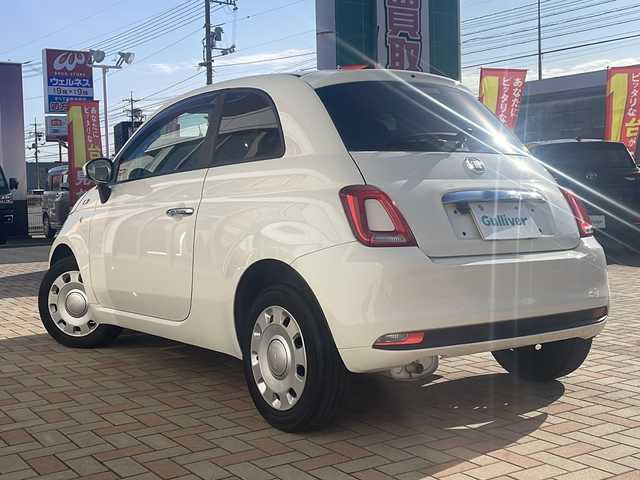 フィアット ５００ 1．2 ポップ 鳥取県 2018(平30)年 11.7万km 白 純正キーレス/ハーフレザーシート/革巻ハンドル/社外メモリナビ/フルセグ・Bluetooth/バックカメラ/ドライブレコーダー/プライバシーガラス/フロアマット/保証書・取説・スペアキー