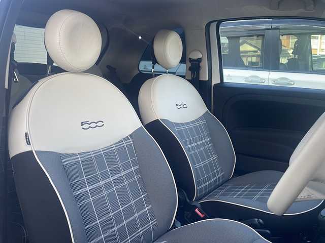 フィアット ５００ 1．2 ポップ 鳥取県 2018(平30)年 11.7万km 白 純正キーレス/ハーフレザーシート/革巻ハンドル/社外メモリナビ/フルセグ・Bluetooth/バックカメラ/ドライブレコーダー/プライバシーガラス/フロアマット/保証書・取説・スペアキー