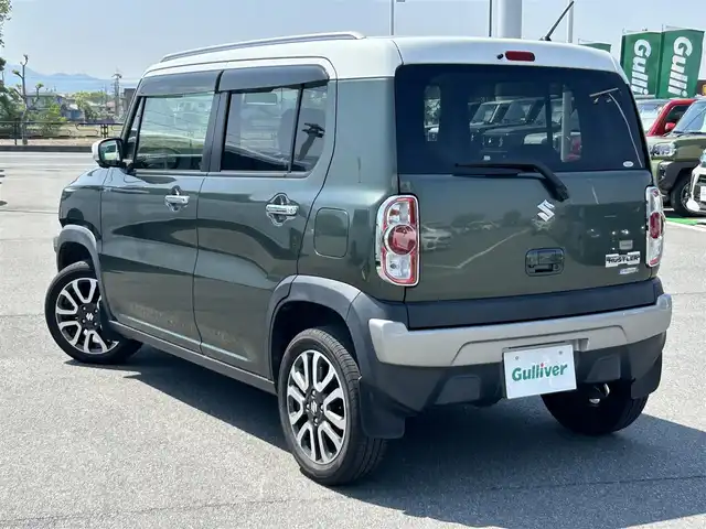 スズキ ハスラー Jスタイル Ⅱ ターボ 奈良県 2016(平28)年 9.9万km クールカーキパールメタリック/ホワイト2トーンルーフ 純正ナビ　/フルセグ　/Ｂｌｕｅｔｏｏｔｈ　/全周囲カメラ　/クルーズコントロール　/ベンチシート　/ハーフレザーシート　/前席シートヒーター　/社外アルミホイール　/社外フロアマット　/オートＬＥＤライト/衝突被害軽減ブレーキ/横滑り防止装置