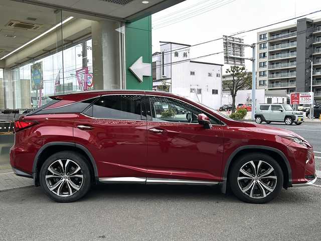 レクサス ＲＸ 200t バージョンL 高知県 2016(平28)年 6.2万km レッドマイカクリスタルシャイン サンルーフ/３眼LED/純正ナビ/・Bluetooth/・フルセグTV/・CD/DVD/パワーバックドア/オートライト/ETC/スペアキー/シートヒーター＆ベンチレーション