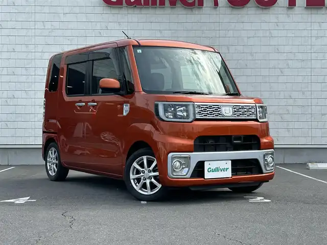 ダイハツ ウェイク X SA 長野県 2015(平27)年 8万km トニコオレンジメタリック スマートアシスト/社外ナビ/フルセグ/純正後席モニター/バックカメラ/Bluetooth/DVD再生/社外ドラレコ/パワースライドドア/純正アルミホイール/純正フロアマット
