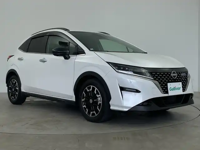 日産 ノート オーテック クロスオーバー 鹿児島県 2021(令3)年 3.4万km ピュアホワイトパール 純正ナビゲーション/フルセグ BT HDMI対応/プロパイロット/アラウンドビューモニター/デジタルインナーミラー/純正ドライブレコーダー(DH5-S)/ビルトインETC/ハーフレザーシート/ワイヤレス充電/電子パーキング/BRAKE HOLD/AUTOライト/オートマチックハイビーム/LEDヘッドライト/純正16インチアルミホイール/純正フロアマット
