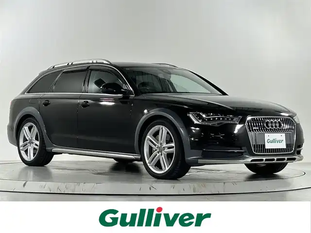 アウディ Ａ６ オールロードクワトロ 佐賀県 2014(平26)年 8.5万km 黒 純正ナビ/バックカメラ　/フルセグテレビ/クルーズコントロール　/オートハイビーム/電子パーキングブレーキ/ダウンヒルアシストコントロール/コーナーセンサー/パワーシート/シートヒーター/レザーシート/後席サンシェード/ビルトインETC/ルーフレール/パドルシフト/スペアキー/保証書/取扱説明書