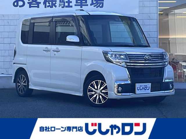 ダイハツ タント カスタム X トップED SA Ⅲ 山口県 2018(平30)年 7.9万km パールホワイトⅢ (株)IDOMが運営する【じしゃロン宇部店】の自社ローン専用車両になります。こちらは現金またはオートローンご利用時の価格です。自社ローンご希望の方は別途その旨お申付け下さい。/ワンオーナー/バックカメラ/ディーラーナビ/　【AM・FM/Bluetooth/USB】/運転席　シートヒーター/片側パワースライドドア/衝突軽減防止システム/横滑り防止システム/アイドリングストップ/コーナーセンサー/Autoライト/Autoハイビーム/ETC