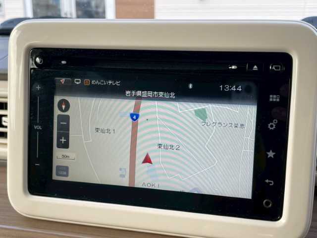 スズキ ラパン S 岩手県 2016(平28)年 7.3万km パールホワイト 純正メモリーナビ/電動格納ミラー/社外エンスタ/LEDヘッドライト/シートヒーター/社外フロアマット/フルセグ/全方位カメラ/アイドリングストップ