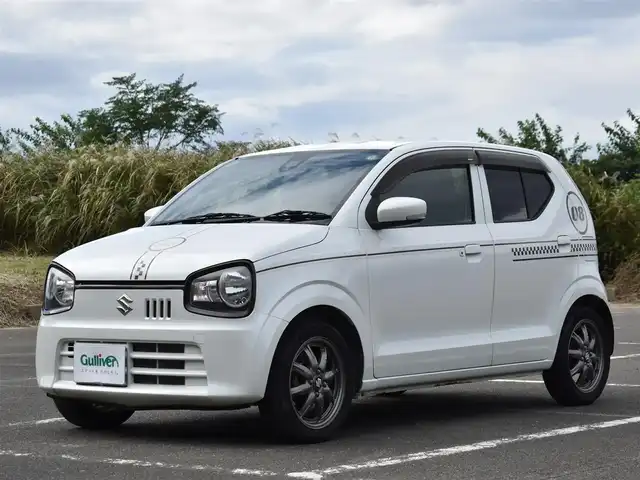 スズキ アルト X 福岡県 2014(平26)年 4.9万km パールホワイト/バックドアグレー2トーン ワンオーナー/社外メモリナビ【CN-R302Z】/フルセグTV・BT・CD・DVD・FM・AM/ETC/プッシュスタート/スマートキー×2/レーダーブレーキサポート/D席シートヒーター/ENKEI製純正15インチアルミホイール/アイドリングストップ/保証書・取説
