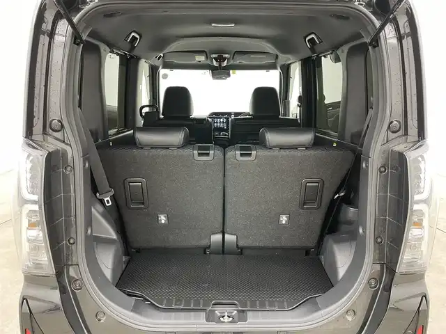 ダイハツ タント カスタム RS 岡山県 2023(令5)年 3.1万km ブラックマイカメタリック 純正9インチデイスプレイオーディオ/（BT/TV/Carplay/HDMI)/全方位カメラ/両側パワースライドドア/スマートアシスト/衝突回避支援/認識シ支援/運転負荷軽減/駐車支援/追従型クルーズコントロール/LEDヘッドライト/オートライト/フォグランプ/USB端子/純正フロアマット/純正ドアバイザー/純正15インチアルミホイール/スペアキー１個