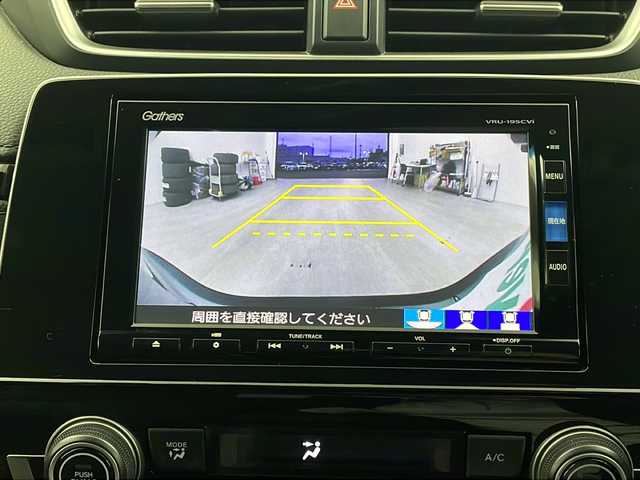 ホンダ ＣＲ－Ｖ ハイブリッド EX 栃木県 2019(平31)年 5.6万km ルーセブラックM 純正７インチナビ VRU-195CVi/（CD/DVD/FM・AM/iPod)/ホンダセンシング　/横滑り防止装置/ドライブレコーダー/ETC2.0/バックカメラ　/D席パワーシート　/前席シートヒーター　/革巻きステアリング/ステアリングリモコン/電動格納ミラー/ドアバイザー/ＬＥＤヘッドライト　/オートライト　/スマートキー