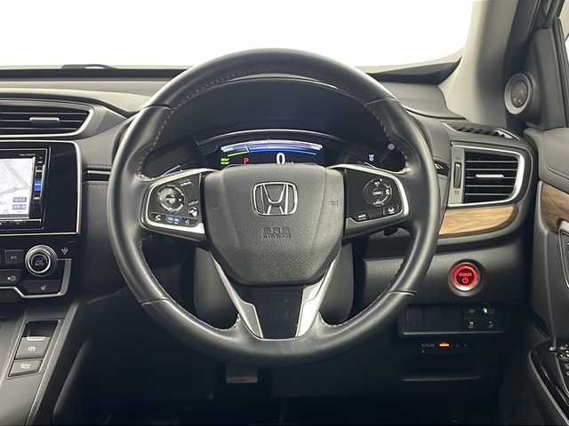 ホンダ ＣＲ－Ｖ ハイブリッド EX 栃木県 2019(平31)年 5.6万km ルーセブラックM 純正７インチナビ VRU-195CVi/（CD/DVD/FM・AM/iPod)/ホンダセンシング　/横滑り防止装置/ドライブレコーダー/ETC2.0/バックカメラ　/D席パワーシート　/前席シートヒーター　/革巻きステアリング/ステアリングリモコン/電動格納ミラー/ドアバイザー/ＬＥＤヘッドライト　/オートライト　/スマートキー