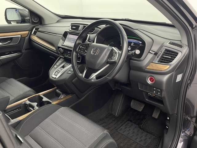ホンダ ＣＲ－Ｖ ハイブリッド EX 栃木県 2019(平31)年 5.6万km ルーセブラックM 純正７インチナビ VRU-195CVi/（CD/DVD/FM・AM/iPod)/ホンダセンシング　/横滑り防止装置/ドライブレコーダー/ETC2.0/バックカメラ　/D席パワーシート　/前席シートヒーター　/革巻きステアリング/ステアリングリモコン/電動格納ミラー/ドアバイザー/ＬＥＤヘッドライト　/オートライト　/スマートキー