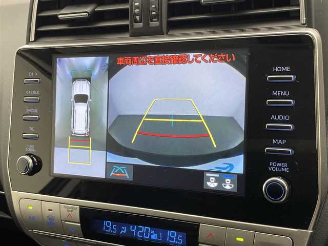 トヨタ ランドクルーザー プラド TX Lパッケージ マットブラED 愛知県 2022(令4)年 1.8万km アティチュードブラックマイカ 純正ディスプレイナビ　フルセグＴＶ　全方位カメラ　ムーンルーフ　黒革　シートヒーター　７人乗　ルーフレール　ＢＳＭ　バックカメラ　セーフティセンス　衝突軽減　追従クルコン　ＬＥＤオートライト　禁煙車