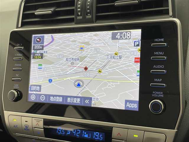 トヨタ ランドクルーザー プラド TX Lパッケージ マットブラED 愛知県 2022(令4)年 1.8万km アティチュードブラックマイカ 純正ディスプレイナビ　フルセグＴＶ　全方位カメラ　ムーンルーフ　黒革　シートヒーター　７人乗　ルーフレール　ＢＳＭ　バックカメラ　セーフティセンス　衝突軽減　追従クルコン　ＬＥＤオートライト　禁煙車